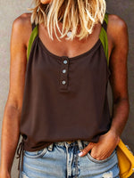 Women's Casual Contrast-Color Tank Top