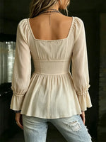 Women's Casual And Stylish Lace-trimmed Top