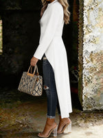 Women's Elegant Special Spring/Summer Foreign Trade Temperament Solid Color Long Sleeve Trench Coat