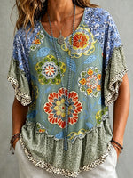 Women's Vintage Short Sleeve Shirt
