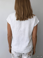 Women's Causal Cozy Short Sleeve Cotton Shirt