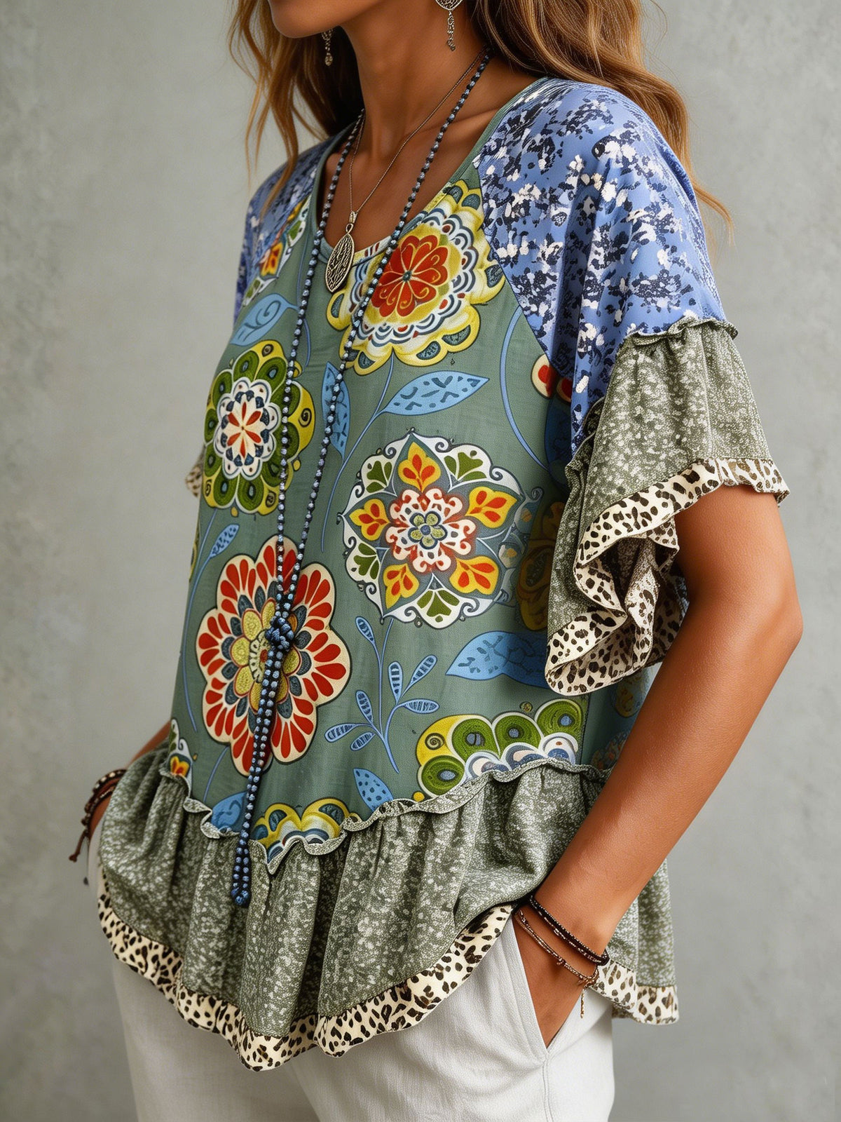 Women's Vintage Short Sleeve Shirt